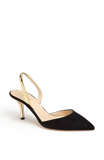BLACK SUEDE/ GOLD