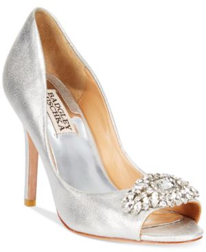 Silver Metallic Suede